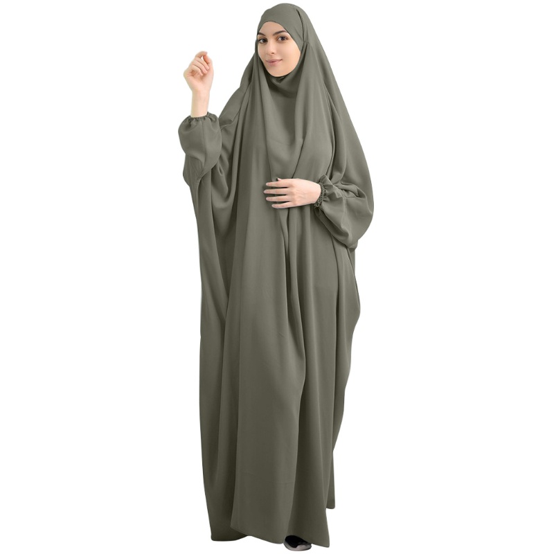 Xiangbao Đầm Hồi Giáo Một Mảnh Che Phủ Toàn Diện Cho Nữ Lễ Hội Eid Jilbab Qua Đầu Abaya Kaftan Dubai