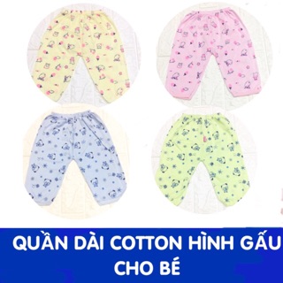 Quần chục Carter dài hình gấu cotton cho bé