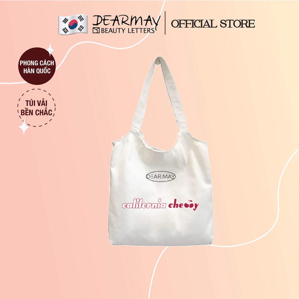 [HB Gift]Túi tote Hàn Quốc Dearmay California Cherry Tole Bag