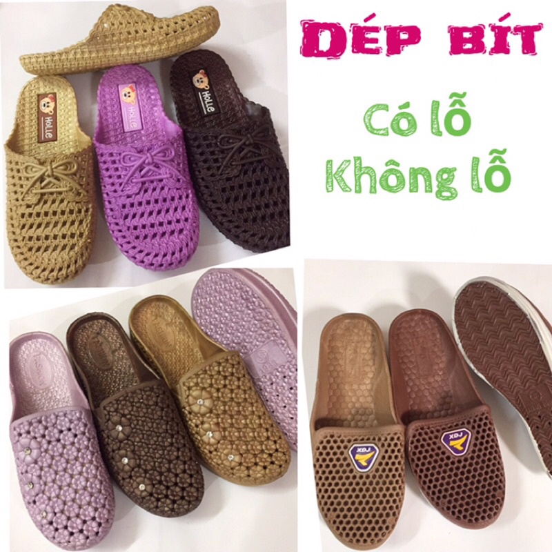 Dép nữ bít đầu, dép sục đa dạng mẫu mã