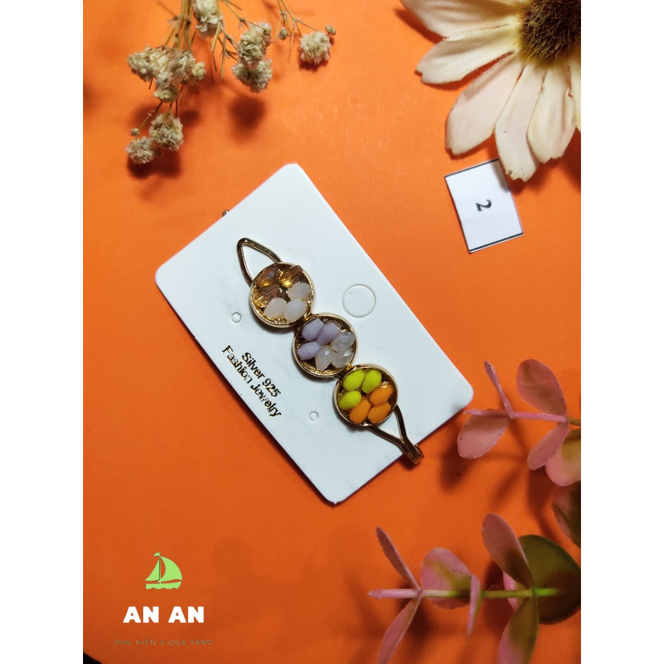 [SẴN KHO] Sét 8 món Ghim Kẹp tóc đính đá sang trọng, siêu dễ thương phong cách Hàn Quốc cho bạn nữ TO11-SET1