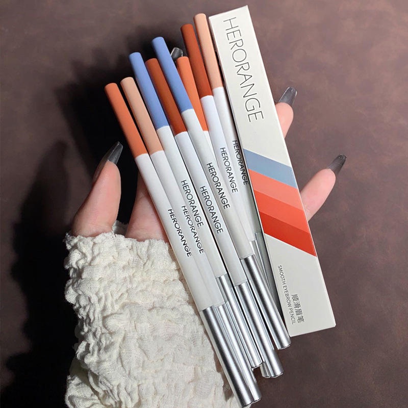 Bút Kẻ Lông Mày 4 Màu Tự Nhiên Chống Thấm Nước Lâu Trôi