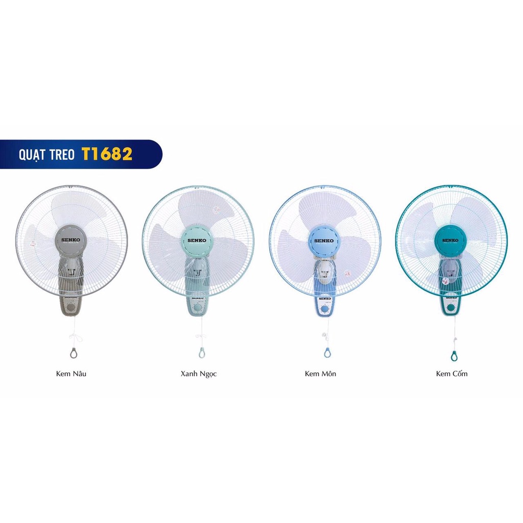 ⚡GIAO HỎA TỐC⚡ QUẠT TREO TƯỜNG SENKO 1 DÂY T1680/ 1682 -  BẢO HÀNH 1 NĂM