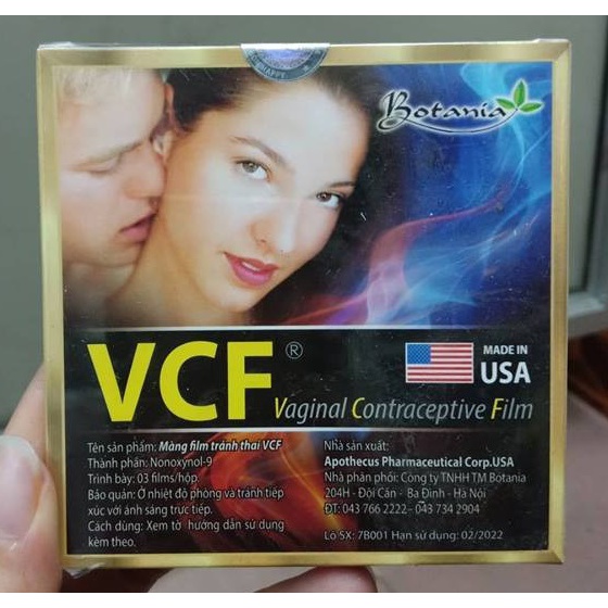 Màng Phim Tránh Thai VCF / Màng Tránh Thai VCF