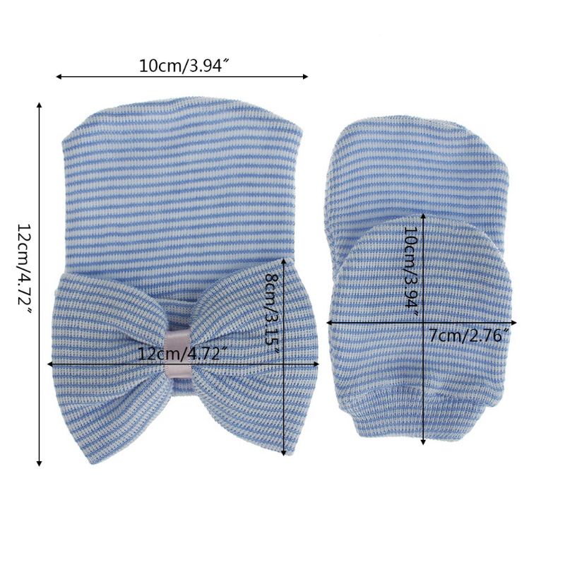 Bộ Găng Tay + Mũ Và Găng Tay Chống Xước Bảo Vệ Cho Bé