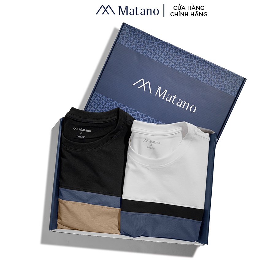 Áo thun nam cổ tròn phối ngang MATANO 063 - Áo phông nam ngắn tay đơn giản dễ mặc vải cotton 4 chiều đẹp giá rẻ | BigBuy360 - bigbuy360.vn