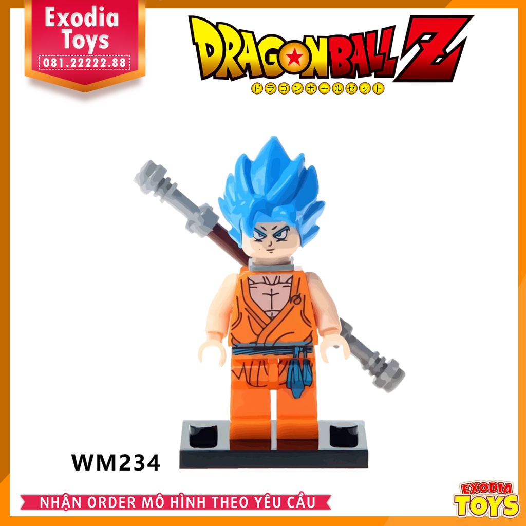 Xếp hình Minifigure nhân vật truyện manga Dragon Ball : 7 viên ngọc rồng - Đồ Chơi Lắp Ghép Sáng Tạo - WM 6029