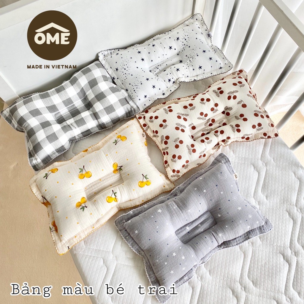 Set Chăn Gối Vải Xô Cao Cấp Đa Năng Siêu Mềm, họa tiết xinh xắn OME cho bé sơ sinh đến 6 tuổi mẫu mới nhất 2021