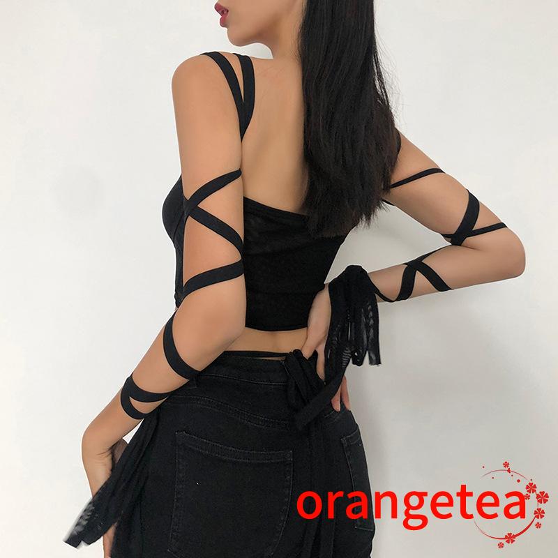 Áo Croptop Hai Dây Màu Trơn Thời Trang Cho Nữ