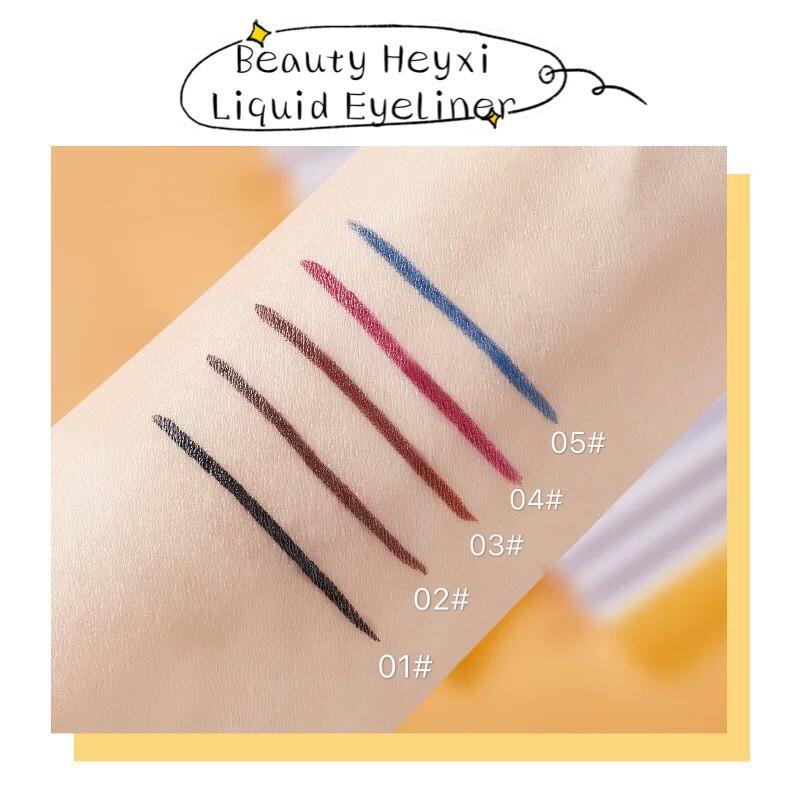 Kẻ Mắt Nước Beauty Heyxi Club 5 Màu Eyeliner Xoay Tự Động, Chống Nước 1ml LMN