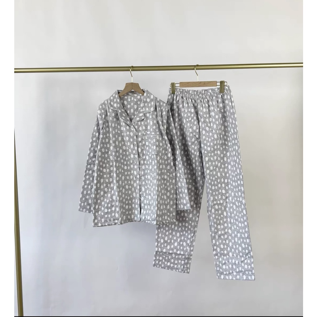 Pyjamas Cotton Flannel Hoạ Tiết Kute Xuất Nhật