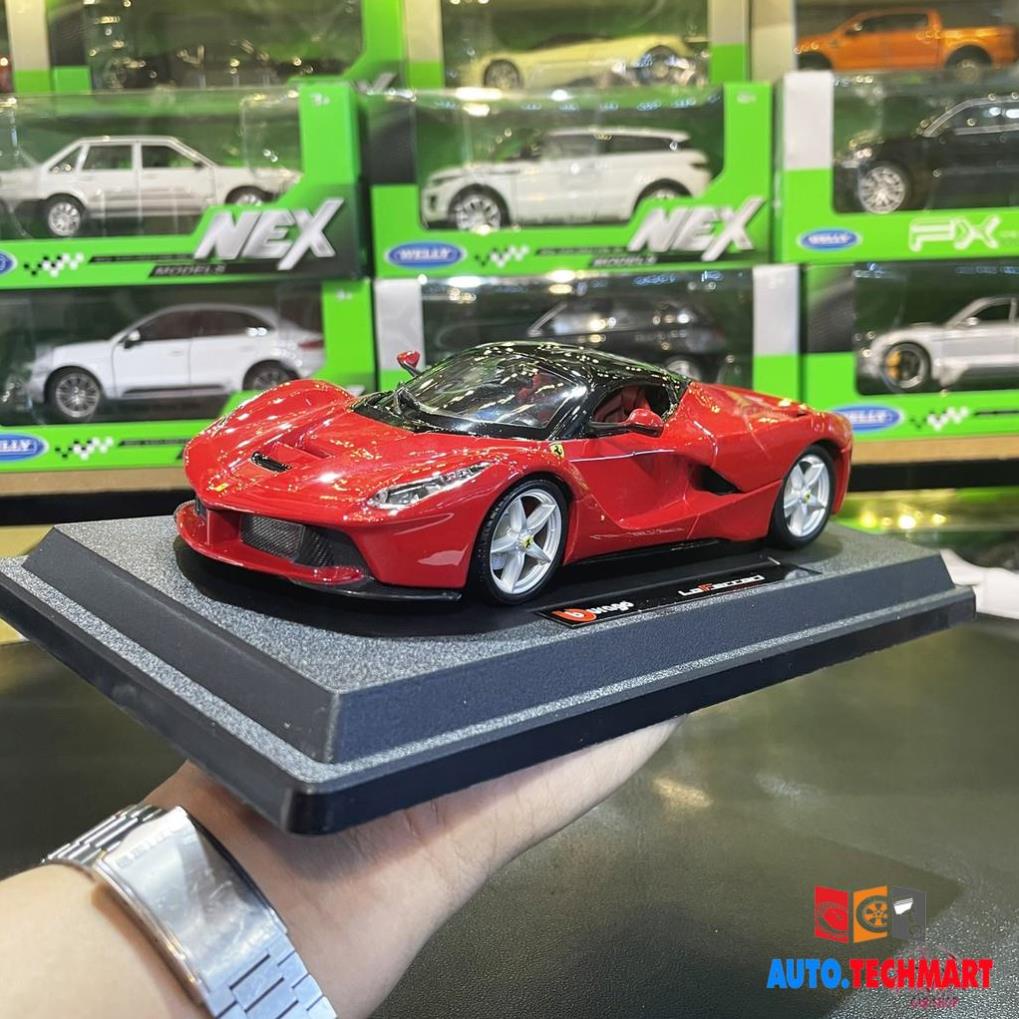 Xe mô hình siêu xe Ferrari LaFerrari tỉ lệ 1:24 hãng Burago màu đỏ