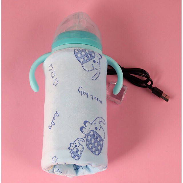 Túi ủ bình sữa thông minh , túi ủ sữa tiện dụng (có sạc USB) châu shop
