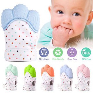 Găng tay, bao tay gặm nướu chính hãng Teether cho bé trai bé gái
