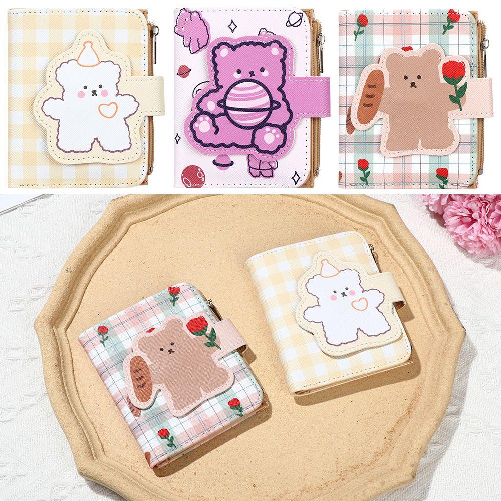 Ví Da PU Chất Lượng Cao In Họa Tiết Chú Gấu Đáng Yêu