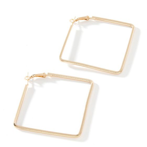 M 28 Hoa tai khuyên vuông thời trang cá tính