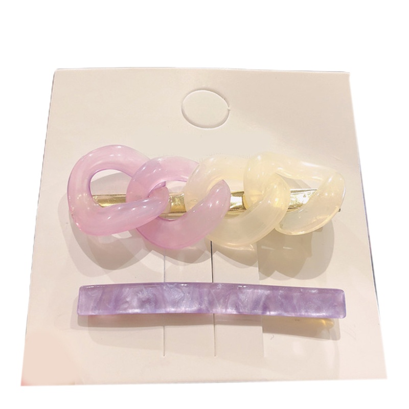 Kẹp Tóc Nhựa Resin Kết Hợp Trang Sức Cho Nữ