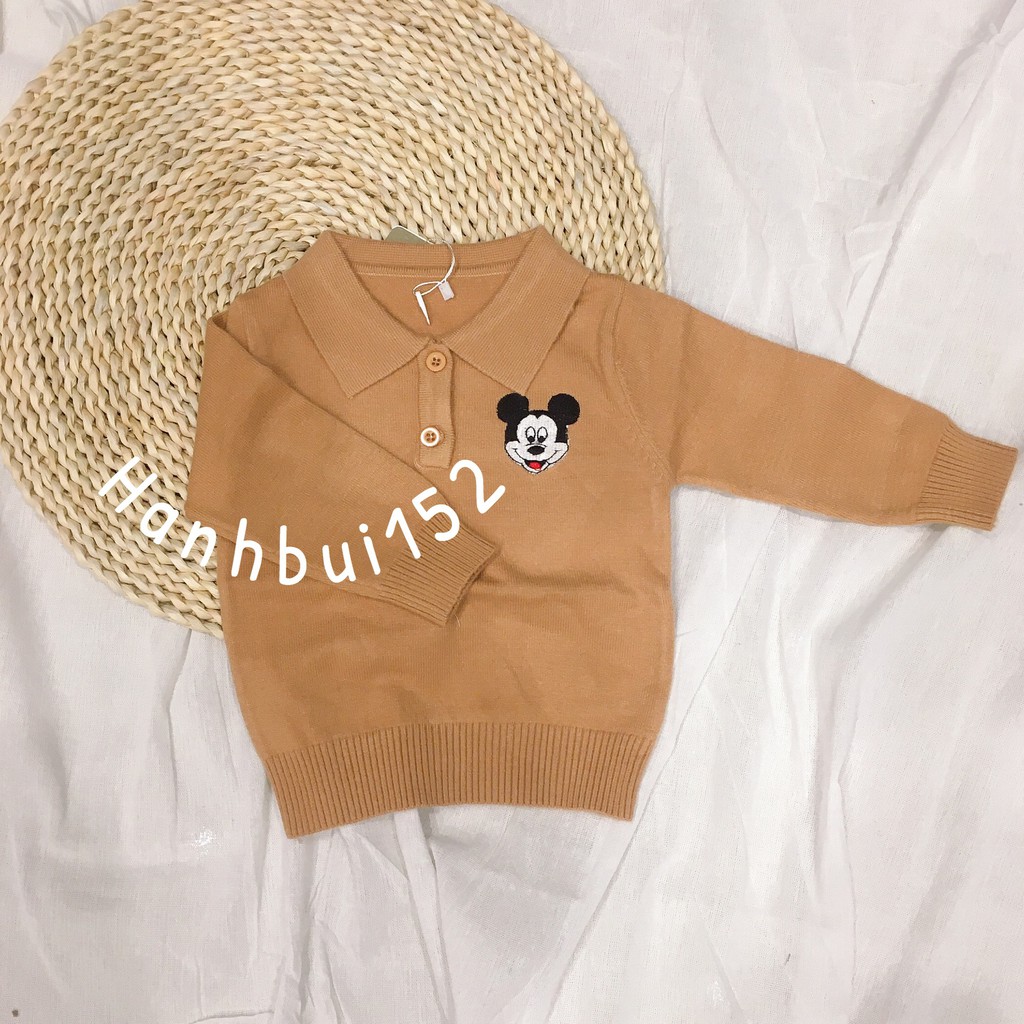 Kubao - Áo len Mickey Kubao Quảng Châu xuất Hàn cho bé size từ 88/90/100/110/120