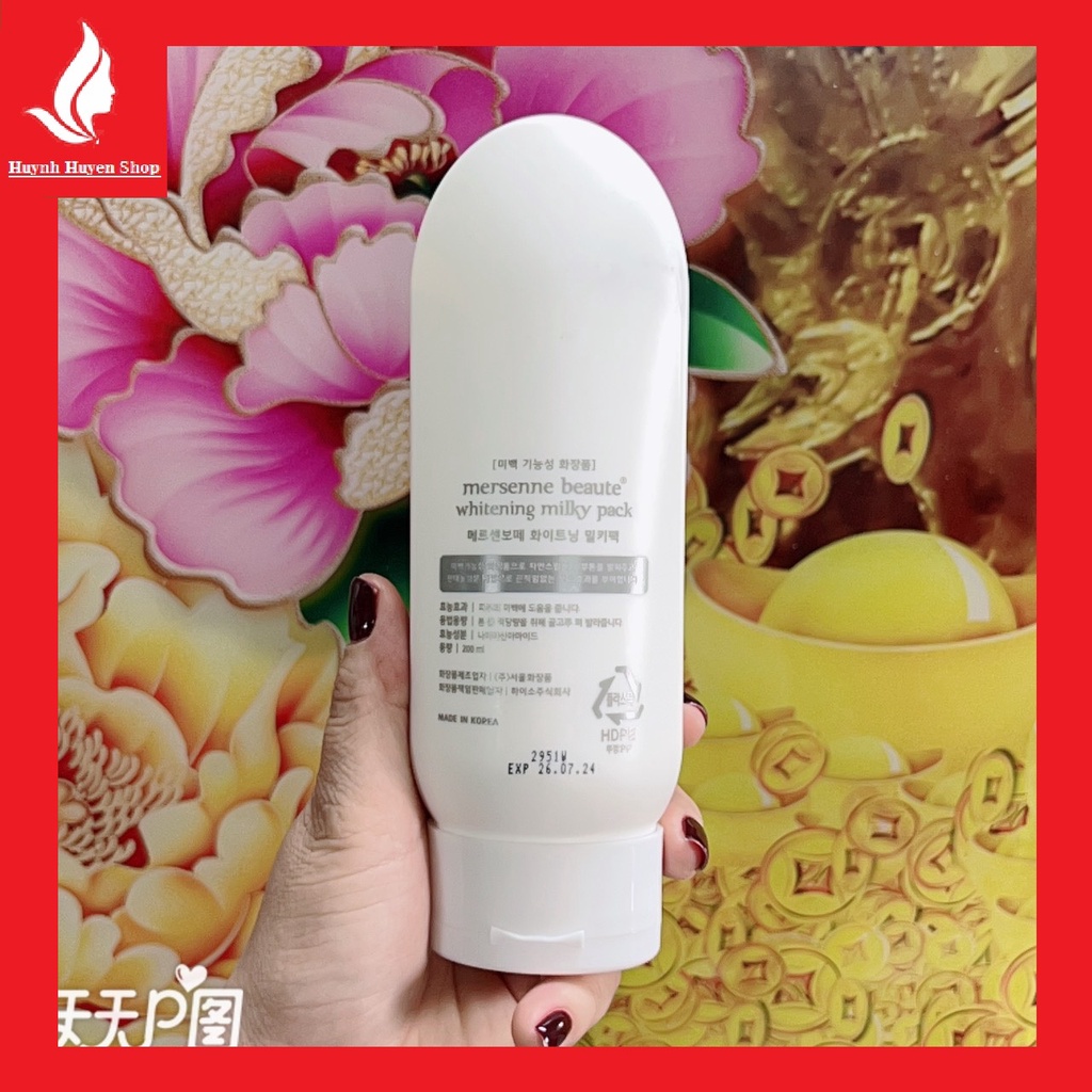 [chính hãng] Kem body Mersenne Beaute dưỡng da body siêu trắng Hàn Quốc 200ml