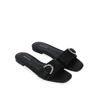 Dép Xẹp Quai Ngang Hoạt Tiết Da Cá Sấu Sablanca 5050DX0034