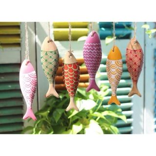 Cá Gỗ Decor, Cá Gỗ Trang Trí (Cá mộc màu gỗ tần bì)