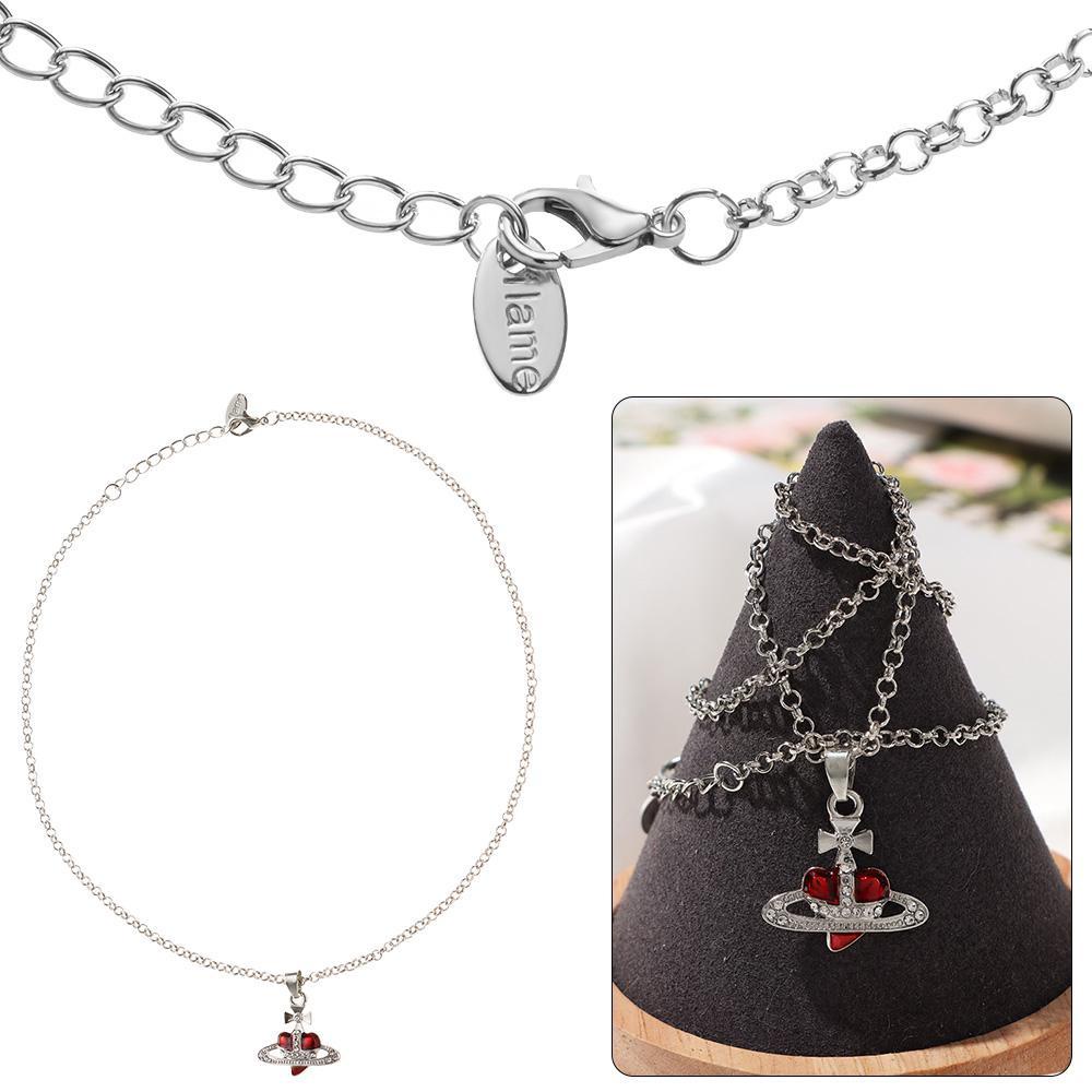 Vòng cổ Mặt Trái Tim Sang Trọng Phong Cách Vintage Cho Nữ