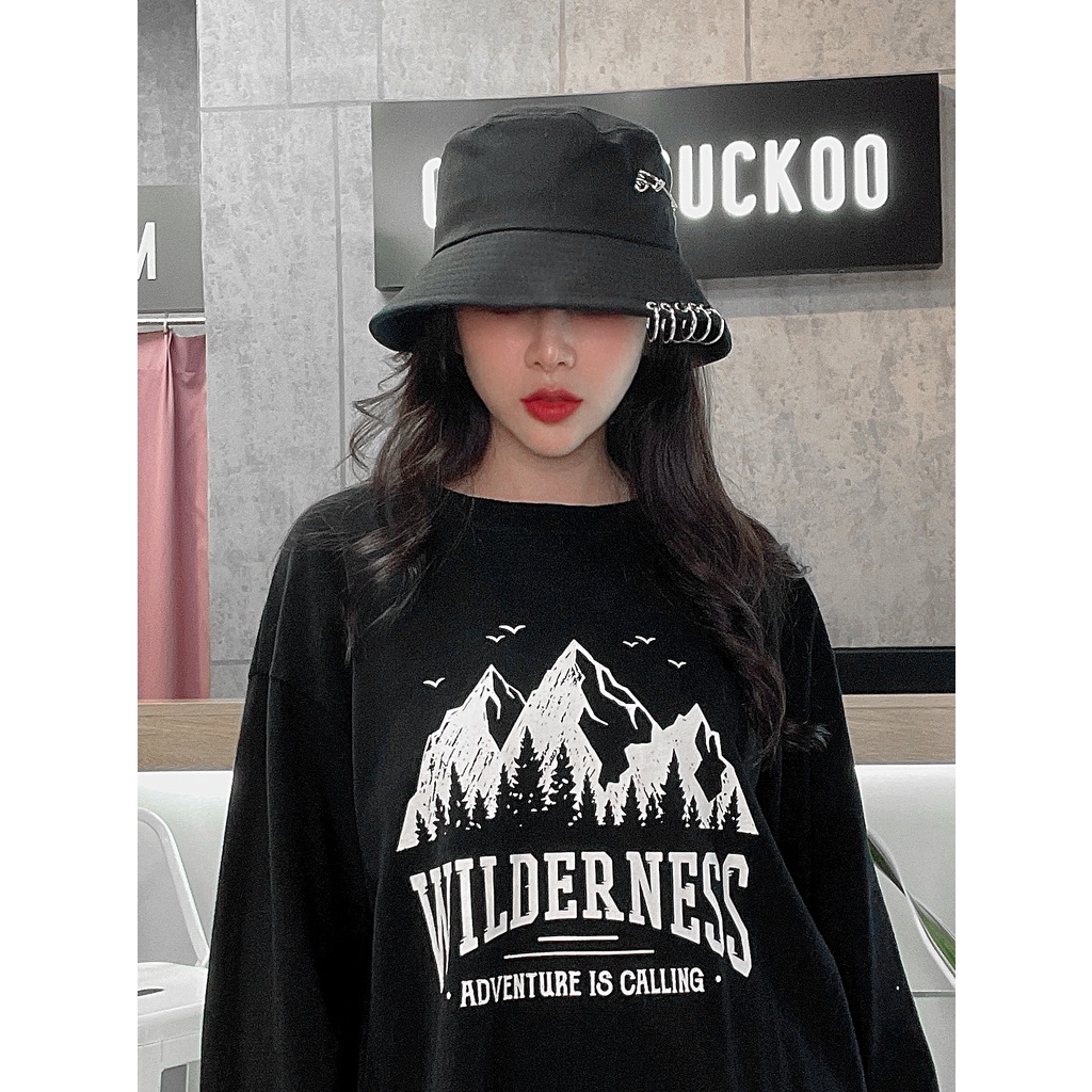 Mũ Bucket Rộng Vành Kèm Phụ Kiện Cá Tính - Mã Số: MBK05118