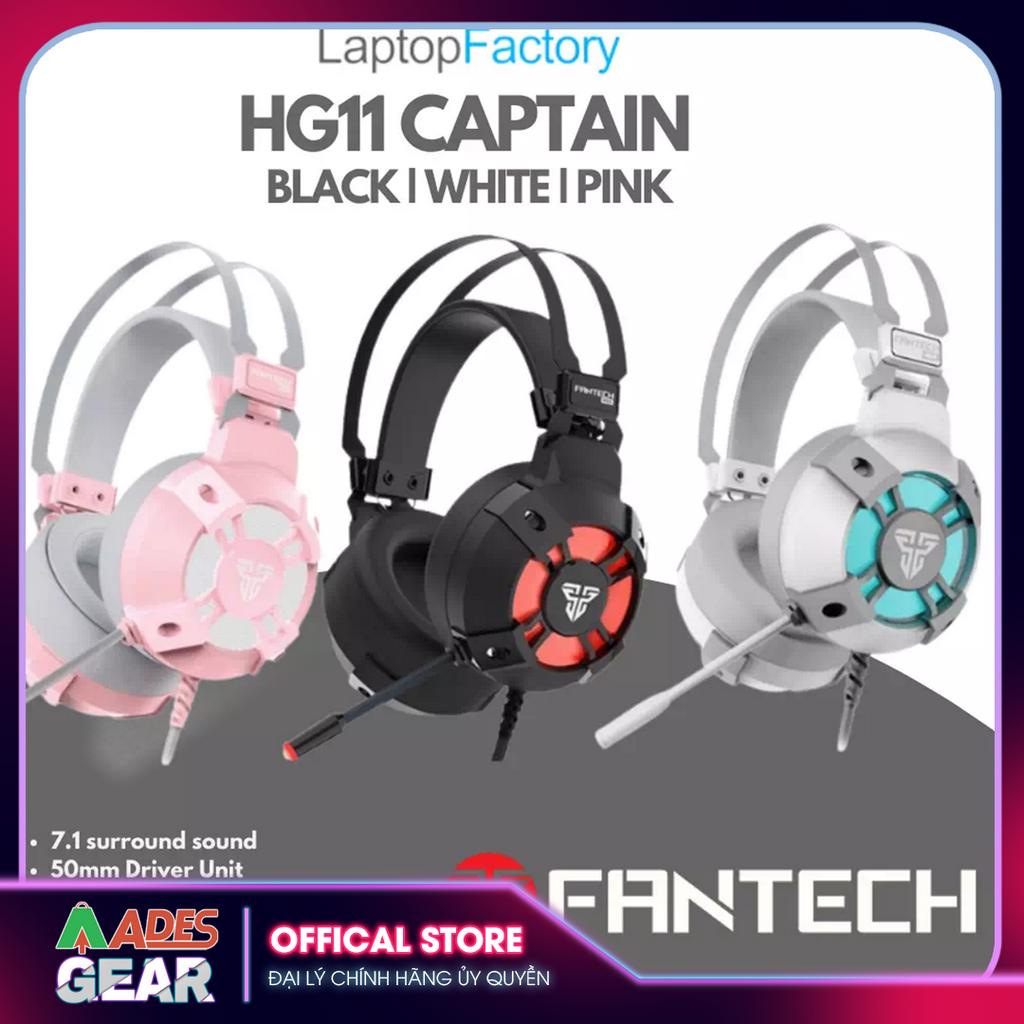 ✔️ Tai Nghe Gaming 7.1 FANTECH HG11 CAPTAIN LED RGB ✔️ Mic Chống Ồn ✔️ BẢO HÀNH 12 THÁNG