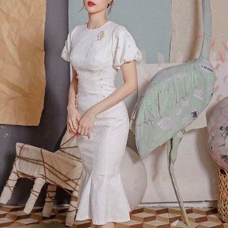 Váy gấm đuôi cá