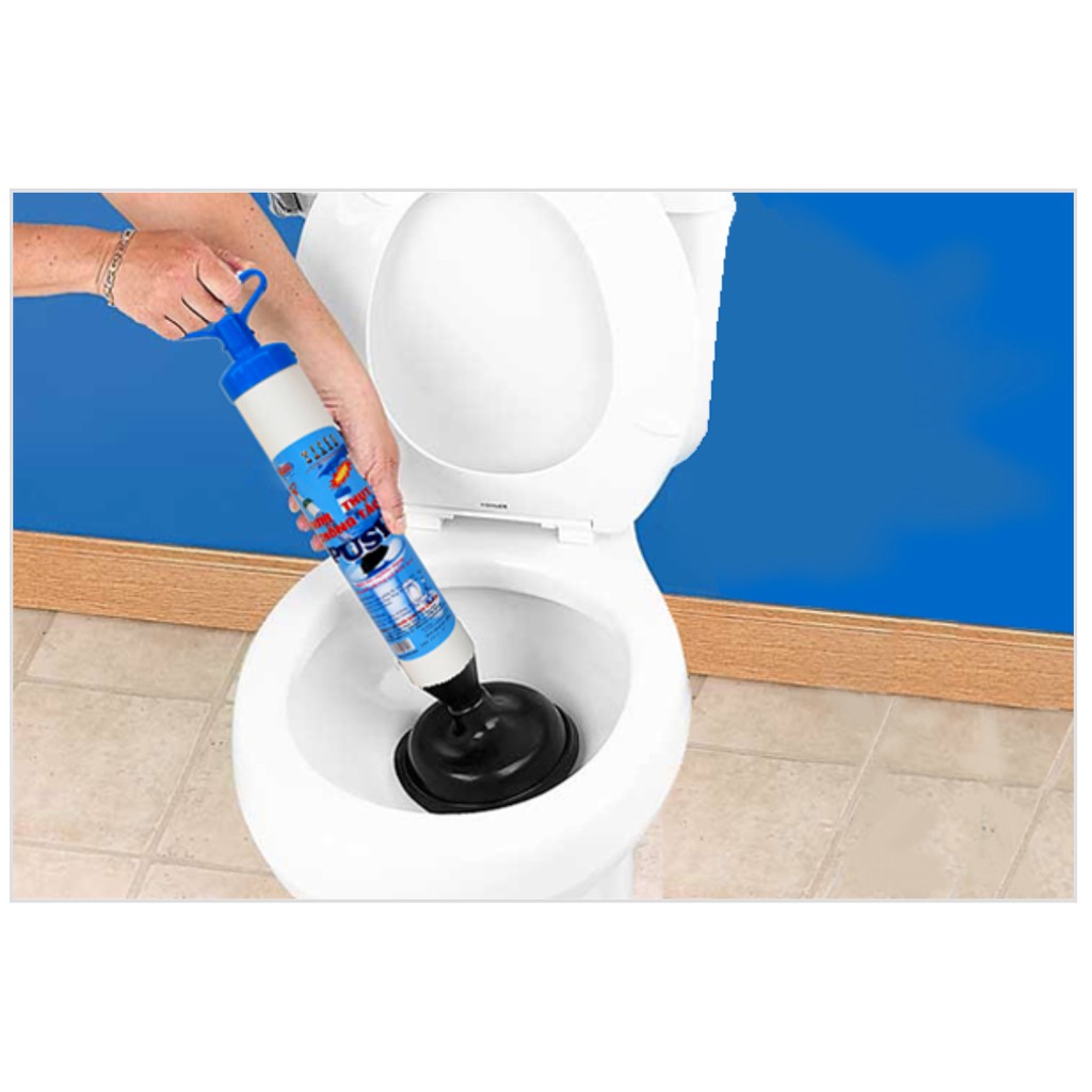 Bơm Thụt Chống Tắc Bồn Cầu WC Nhà Vệ Sinh PUSH
