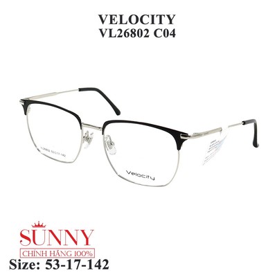 VL26802 - gọng kính kim loại Velocity chính hãng, bảo hành toàn quốc