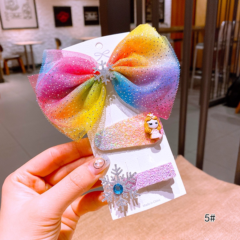 Kẹp Tóc Công Chúa Elsa Xinh Xắn Cho Bé Gái