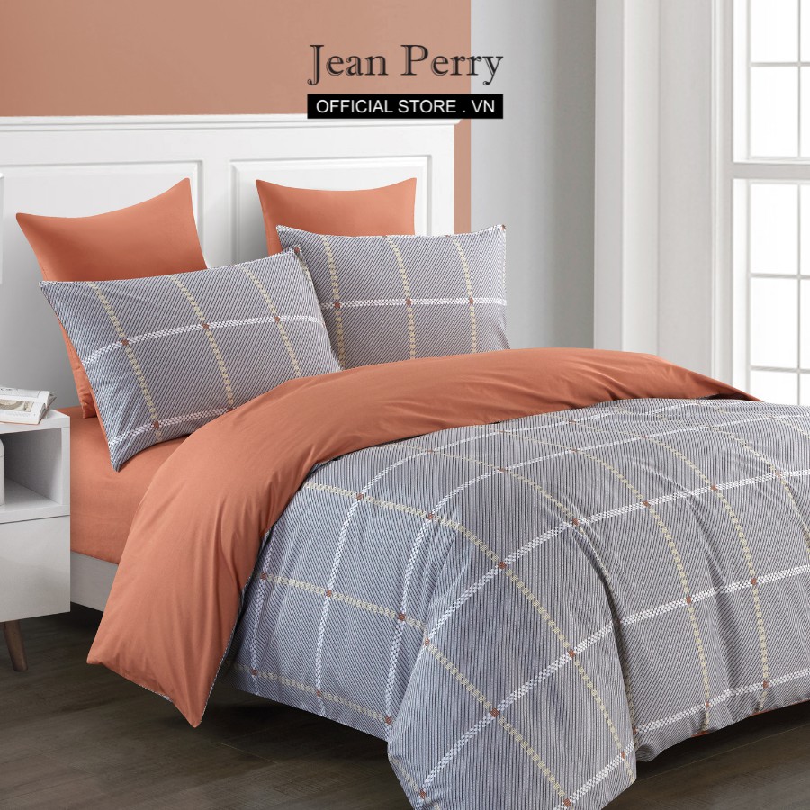 Bộ ga áo gối kèm vỏ chăn Cotton Jean Perry Monde 1m6x2m 1m8x2m +30cm