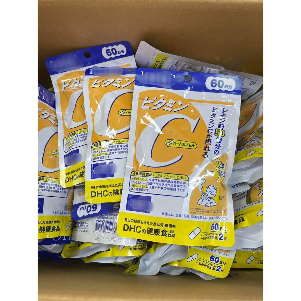 Viên Uống Vitamin C DHC Nhật Bản 120 Viên  60 ngày sáng da, mờ thâm, tăng đề kháng