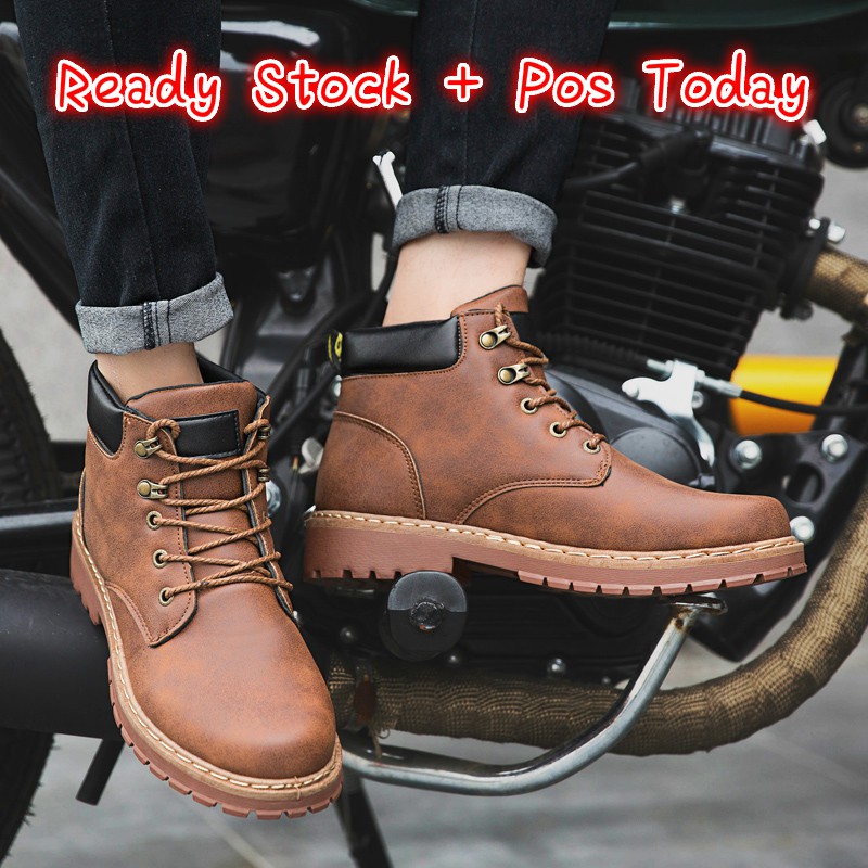 TIMBERLAND ! Giày Bốt Martin Cổ Thấp Thời Trang Cá Tính Cho Nam