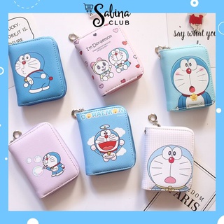 Ví Mini Nhỏ Gọn Có Khóa Kéo Nhiều Ngăn Họa Tiết Doremonn Siêu Hot