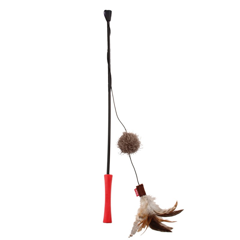 Gigwi Cần câu dài với lông vũ, quả cầu