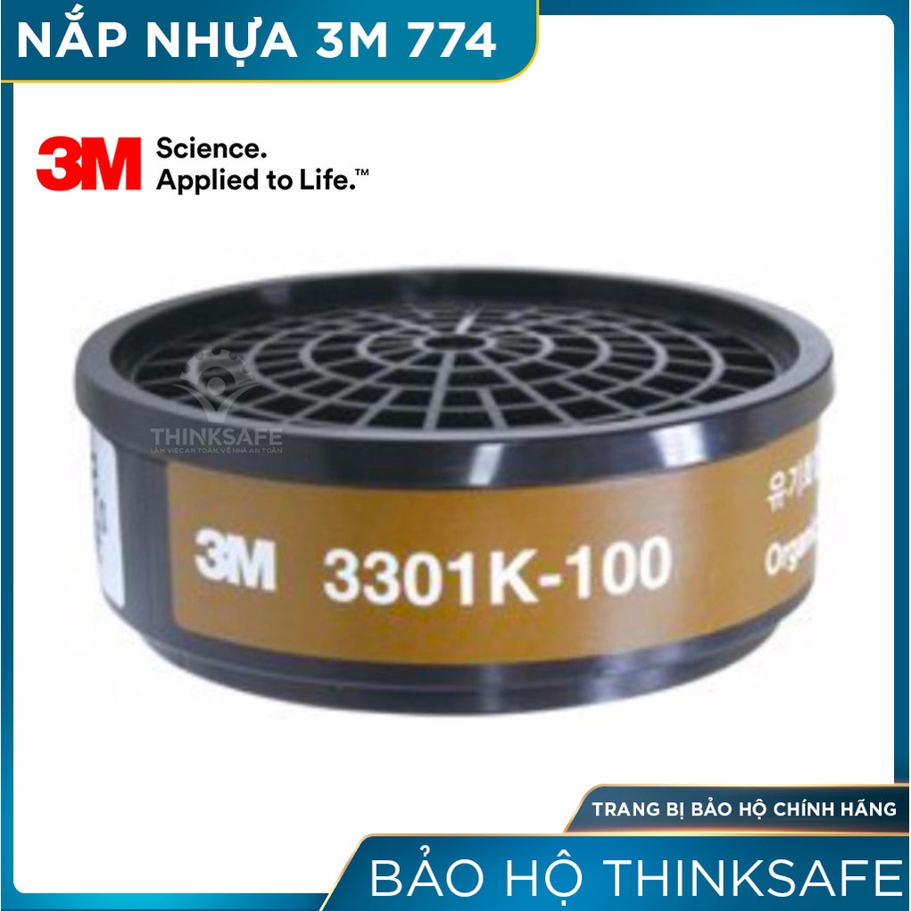 Phin lọc 3M Thinksafe, phòng độc, trang bị phòng độc, chống bụi, phun sơn, xịt thuốc sâu, bụi mịn, giọt bắn - 3301K