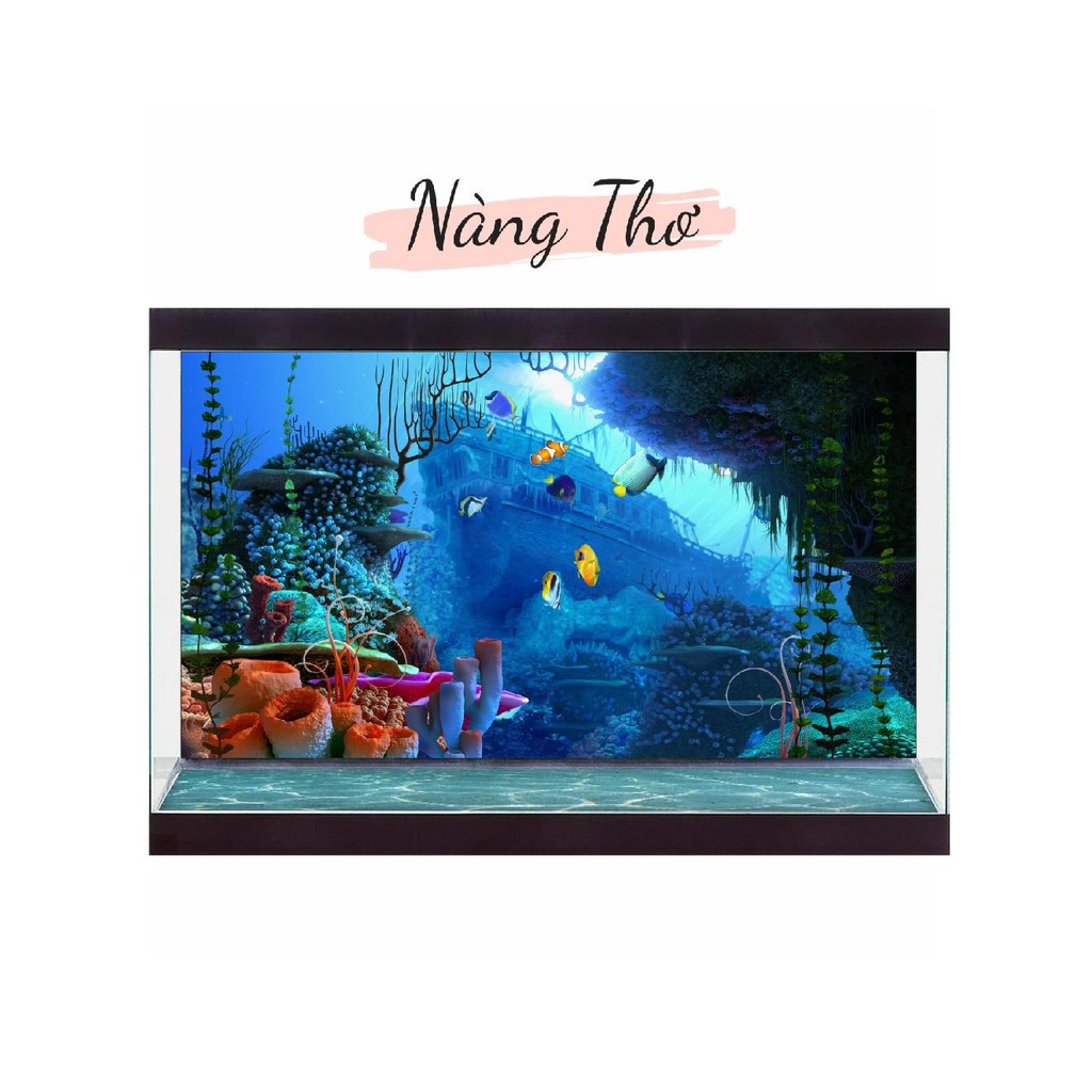 TRANH DÁN HỒ CÁ NHIỀU KÍCH THƯỚC_THIẾT KẾ NÀNG THƠ