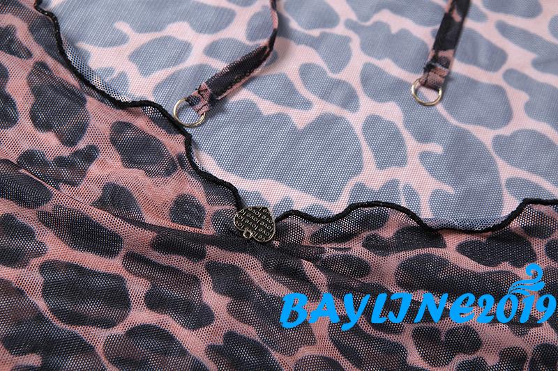 Đầm Hở Lưng Tay Loe Họa Tiết Da Báo Gợi Cảm Cho Nữ