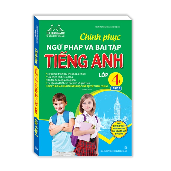 Sách - Combo 2c Chinh phục ngữ pháp và bài tập tiếng Anh lớp 4 (T1+T2)