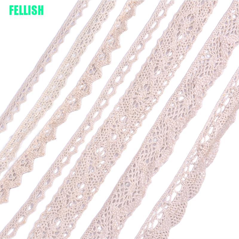 Cuộn Dây Ren Cotton 5yard Dùng Để Trang Trí Thủ Công