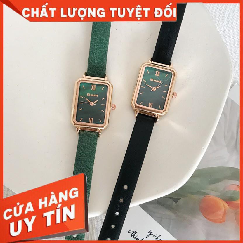 [SALE 50%] Đồng hồ nữ Ulzzang U012 chính hãng, dây da mềm đeo êm tay