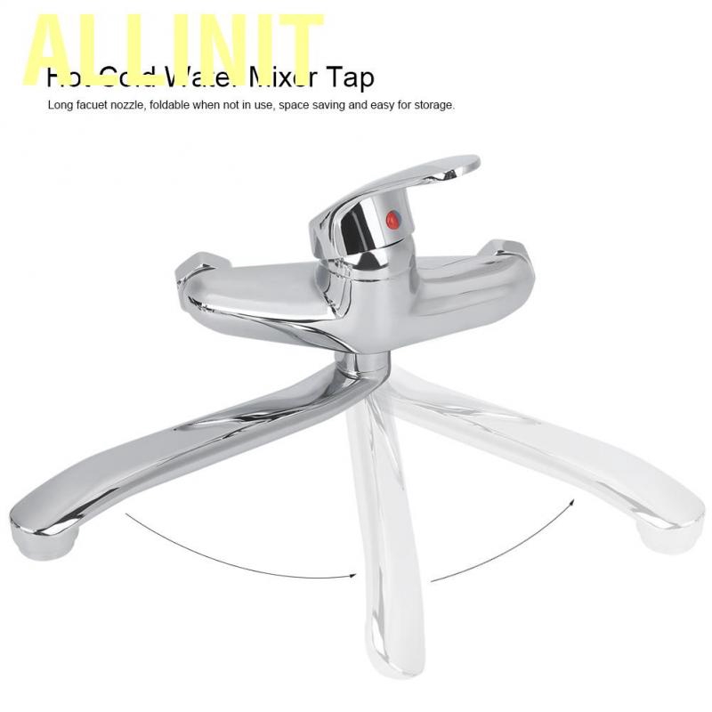 Allinit Wall Mounted Kitchen Sink Faucet Cold Water Mixer Tap Double Holes