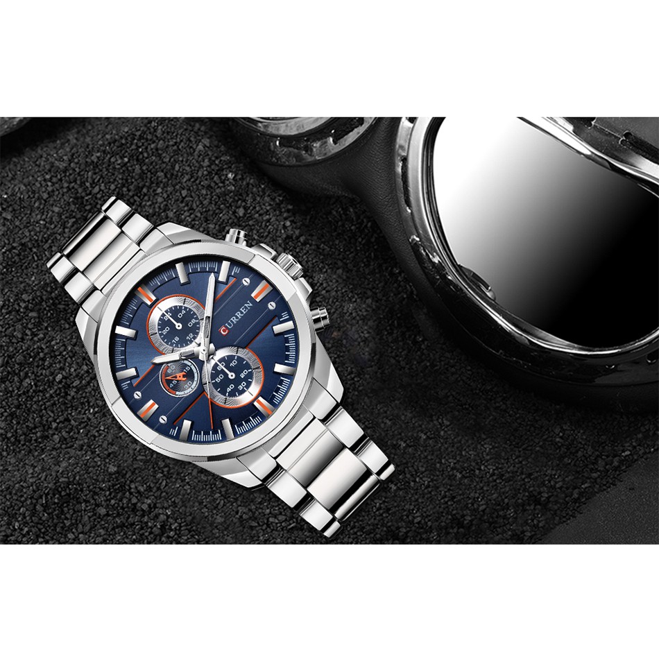 Đồng Hồ Quartz Chạy Kim CURREN 8274 Chất Liệu Thép Chống Thấm Nước