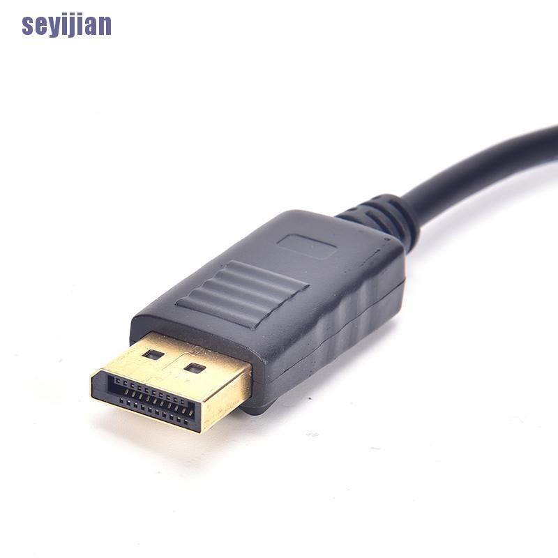 [SJ] Displayport DP Male To VGA Female Adapter Display Port Cable Converter Black  YN