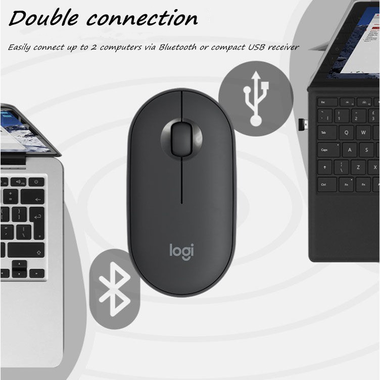 Chuột Bluetooth không dây PEBBLE M350 của Logitech [Đảm bảo chất lượng]