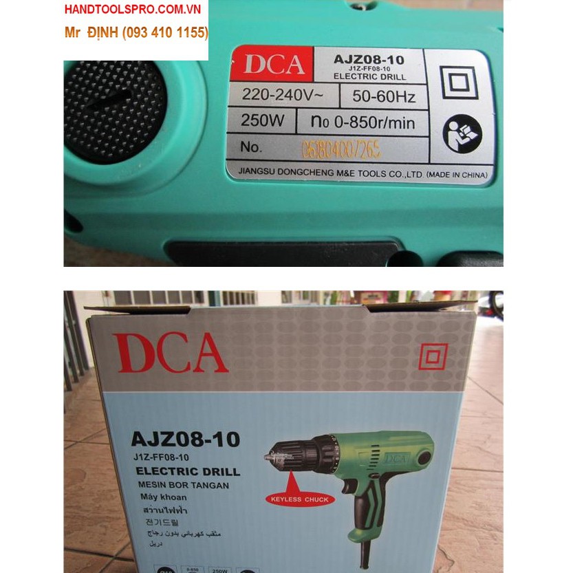 MÁY KHOAN VẶT VÍT DÙNG ĐIỆN DCA - AJZ08-10