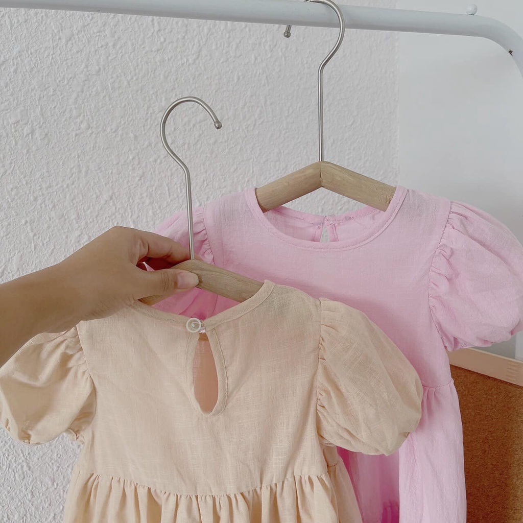 Váy thô tay bo phồng Mozi cho bé