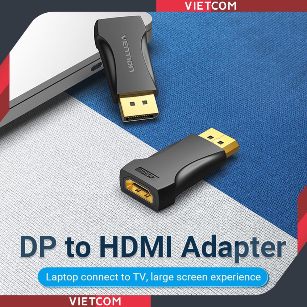 Đầu chuyển đổi Displayport To Hdmi Mạ Vàng - Thương Hiệu Vention - Hỗ trợ độ phân giải 1080P/60Hz & 4K/30Hz